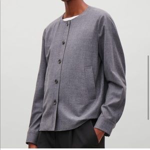 COS Lightweight Wool Shirt Jacket size 4
